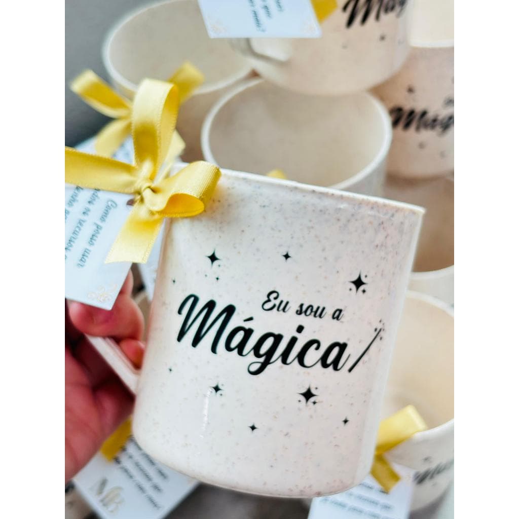 Caneca Fibra de Arroz 400ml gravada com logo e tag especial na cor da logo
