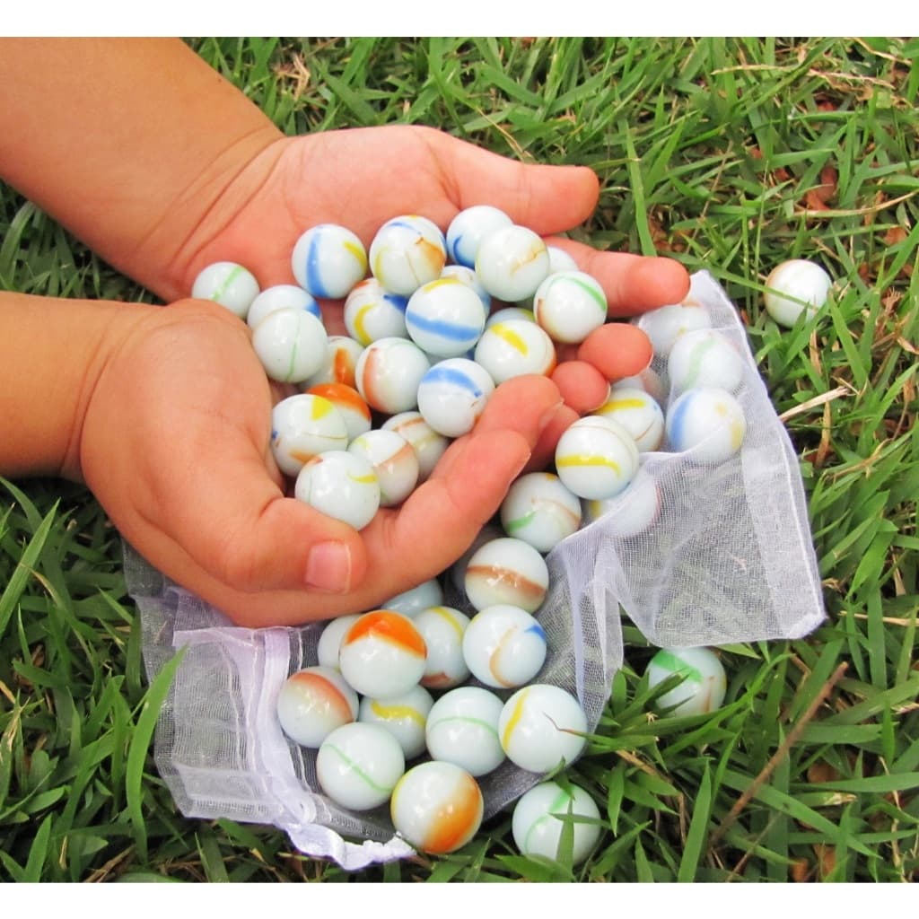 Kit 100 Gude Leiteira Branca Bola Bolinha Bolica fubeca Peteca Birosca Retrõ Vidro Escalda pés Aquário Decoração