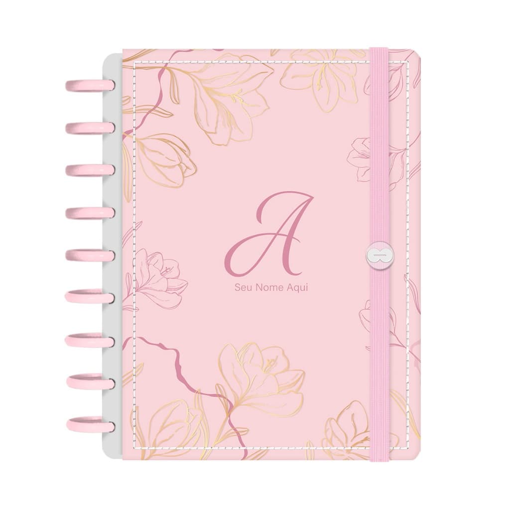Caderno Iscool Disc Inteligente 140 Folhas Personalizado Sunny Flower M+ G+