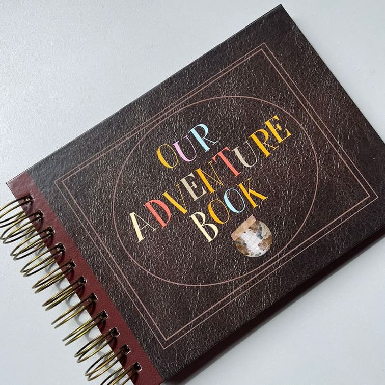Livro de Aventuras - A4 e A5 - 30 Folhas Kraft 240g - Adventure Álbum de Fotos Scrapbook Namorados