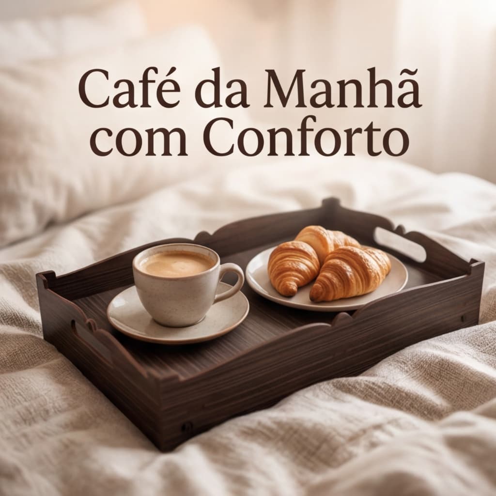 Bandeja para Café Da Manhã  em MDF - ideal para café na cama e sofá