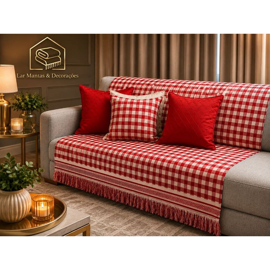 Manta + 3 Capas de Almofada 45x45 Linho140x180 Toque de Algodão Premium Decoração Sofá Cama Elegante