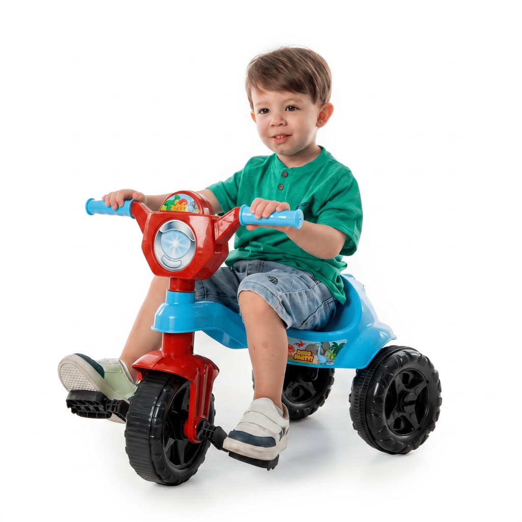 Motoca Triciclo Velotrol Dinossauro - ORIGINAL   Certificado Inmetro - Com Pedal - Modelo Kemotoca Original