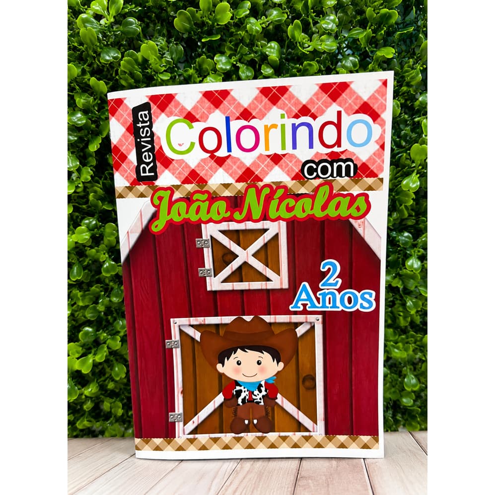 Livrinho Colorir -  Lembrancinha Festa Infantil Personalizado