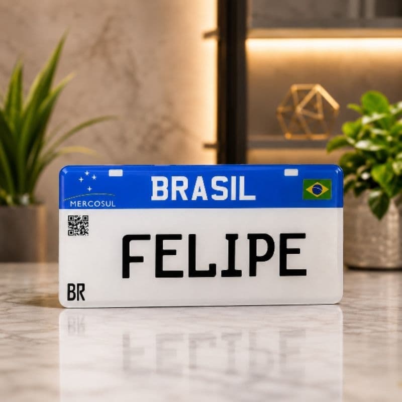 Ímã de Geladeira Plaquinha Mercosul