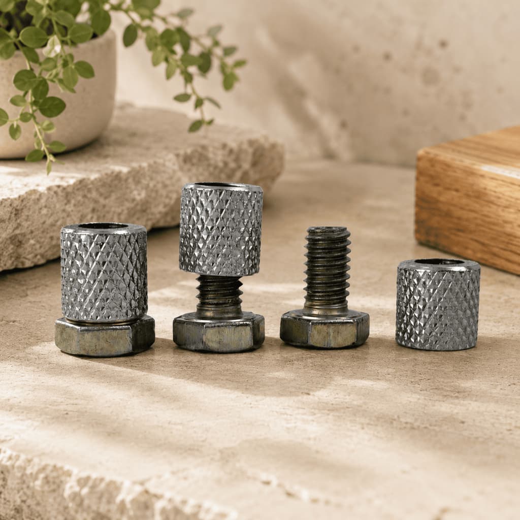 Terminal Maxi Metal Recartilhado Para Trilho Suíço Cortina Kit