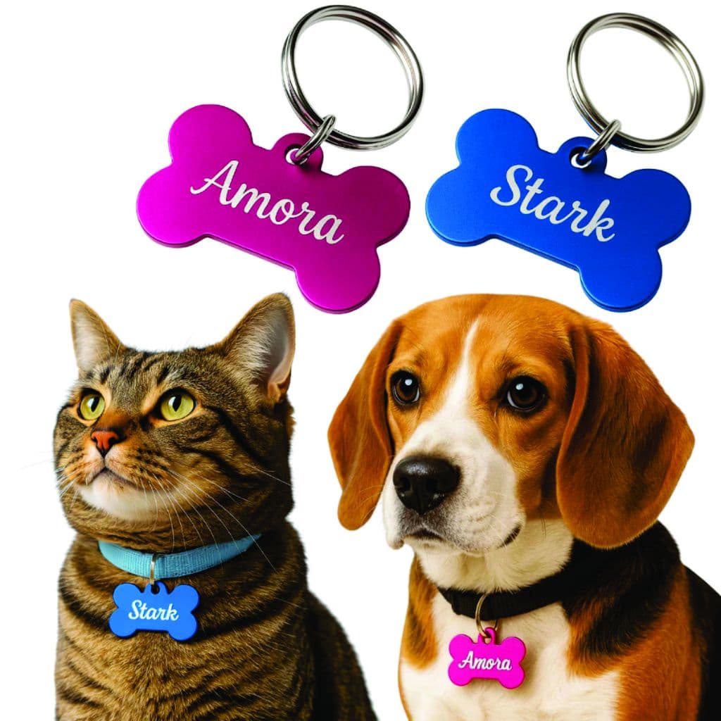 Placa Pet Personalizada - Gravada à Laser - Plaquinha pet personalizada
