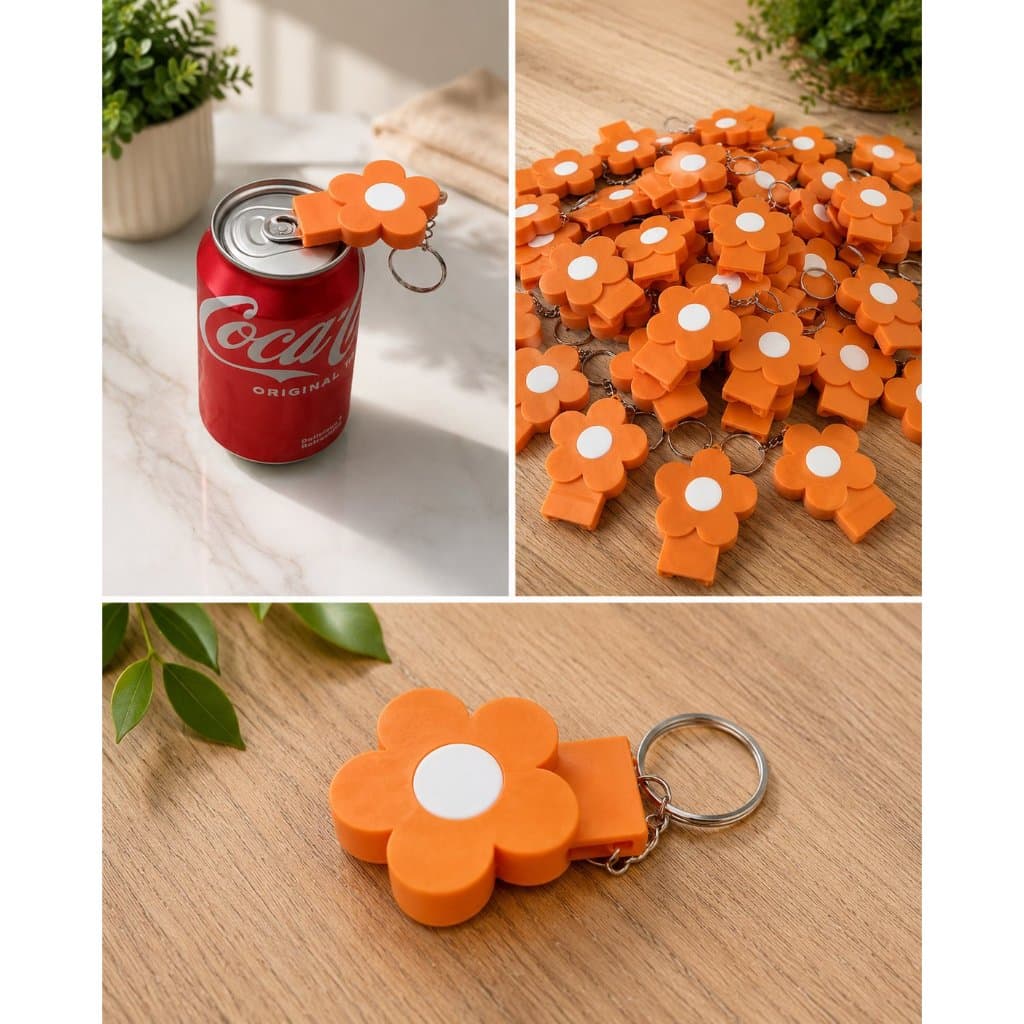 Abridor de Latinha Chaveiro Flor Personalizado Lembrancinha Brinde