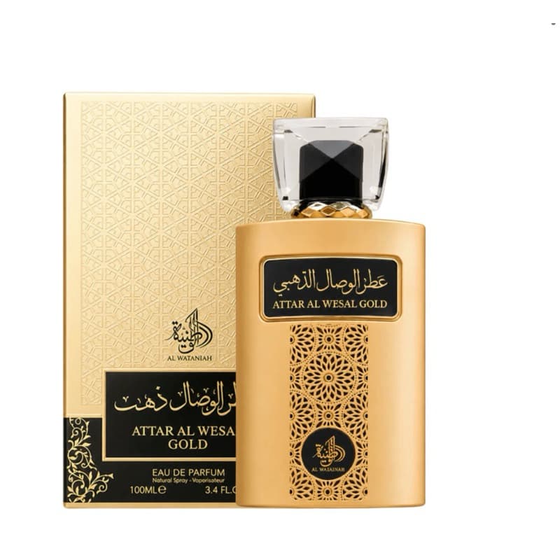 Perfume Attar Al Wesal Gold Al Wataniah 100ml EDP Árabe Original Luxuoso