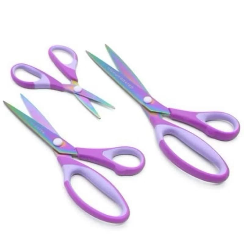 Kit Tesoura de Titânio Profissional 3 Unidades A MELHOR DO MERCADO