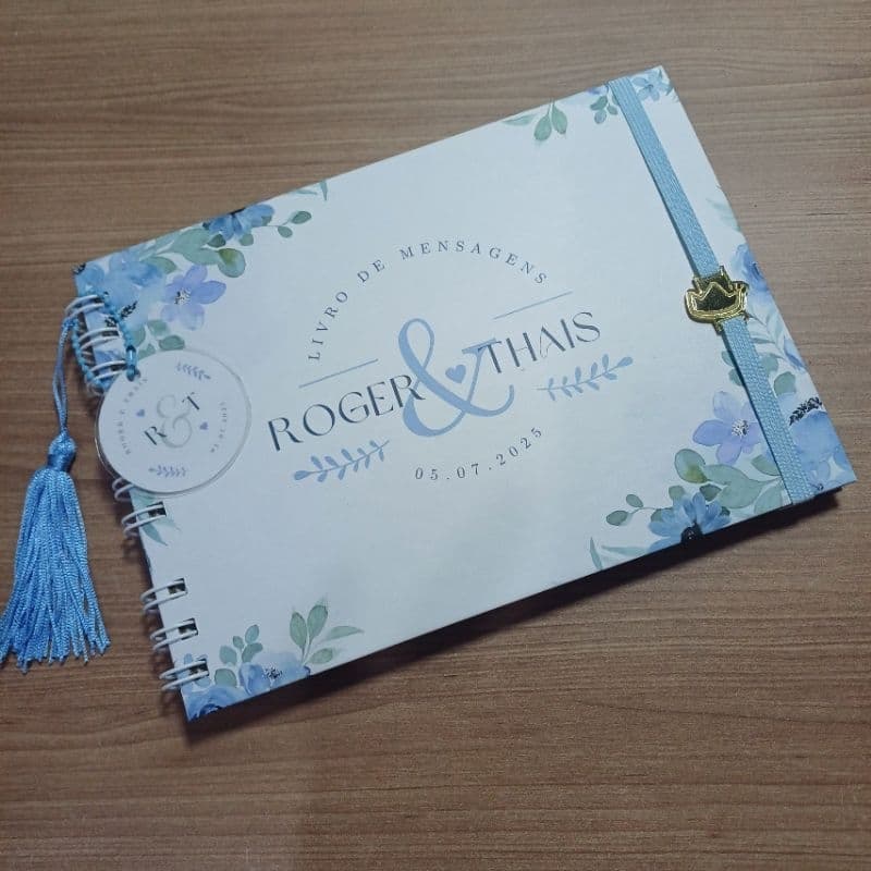 Livro de Mensagens | Livro de Recados | Caderno de Mensagens | Caderno de Recados | Aniversário Casamento Lembranças