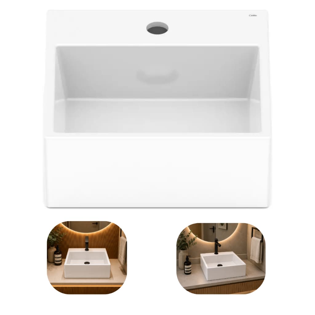 CUBA DE APOIO Q6 35CM PREMIUM BANHEIRO/LAVABO ROCA/CELITE