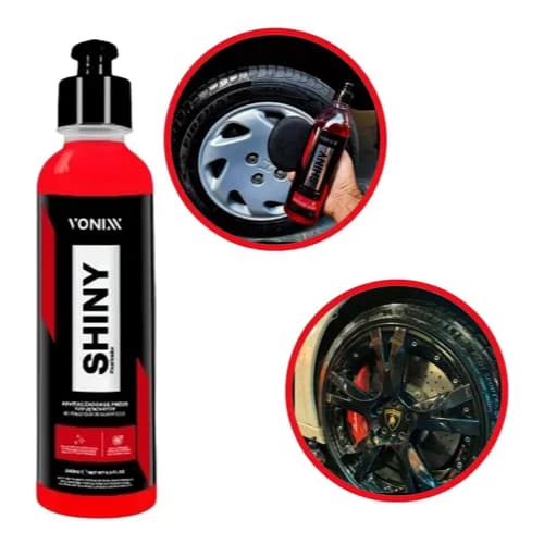 Pneu Pretinho Shiny Vonixx 240ml Alta Duração 60 Dias