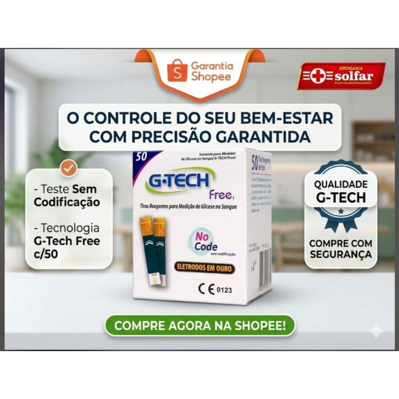 Tiras G tech Free 50 unid