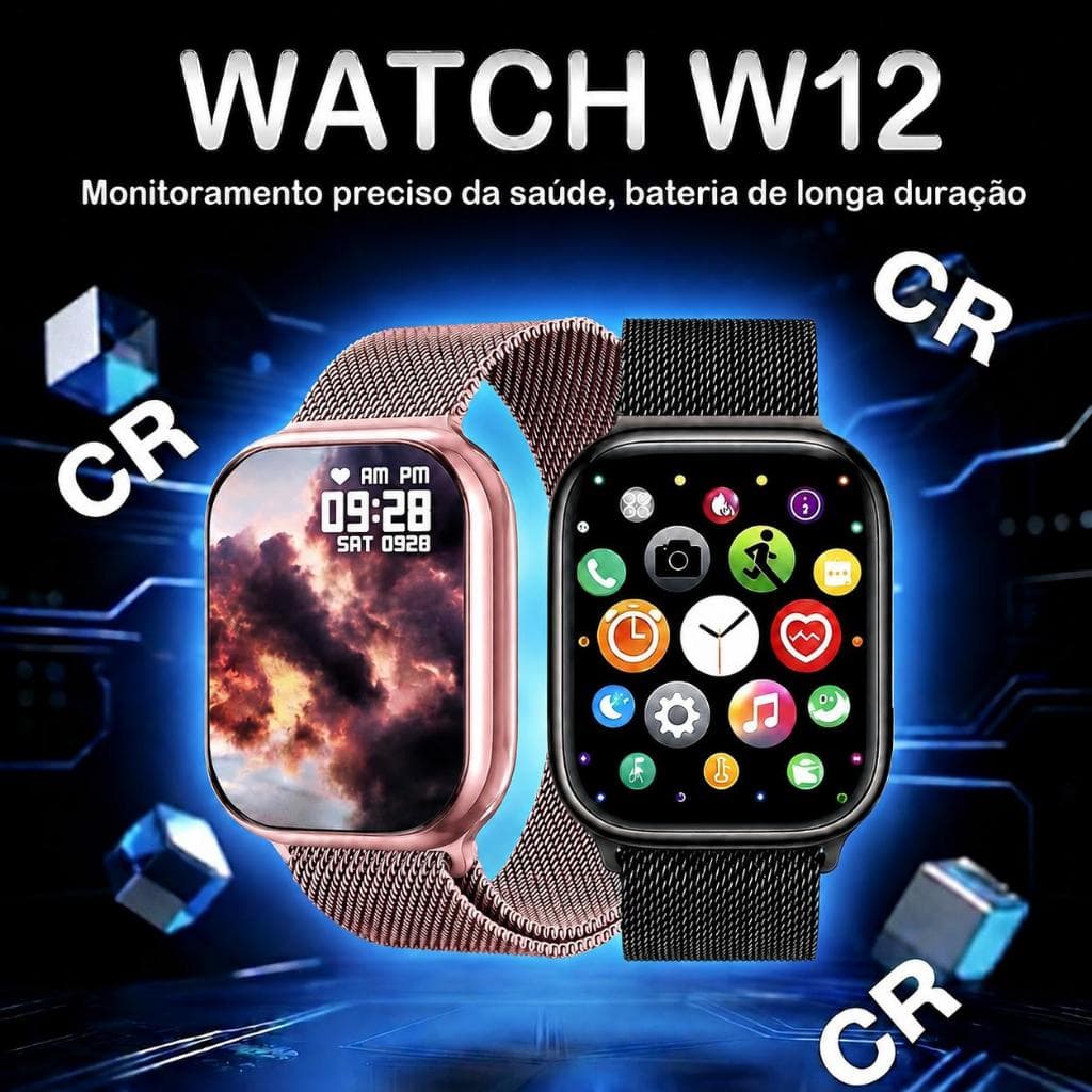 Relogio inteligente W12 2026 Nova Relógio Inteligente para pronta entrega- Frete Grátis