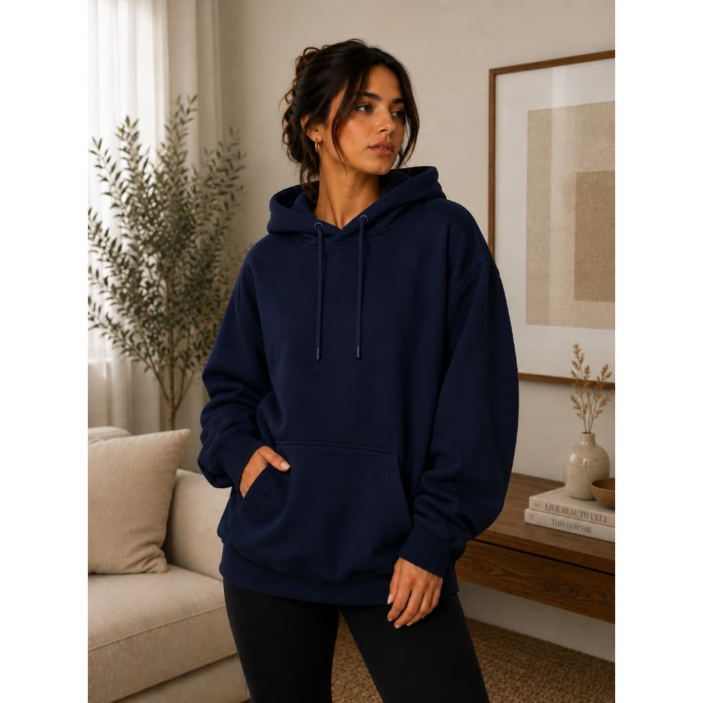 Blusa Moletom Canguru Liso Unissex