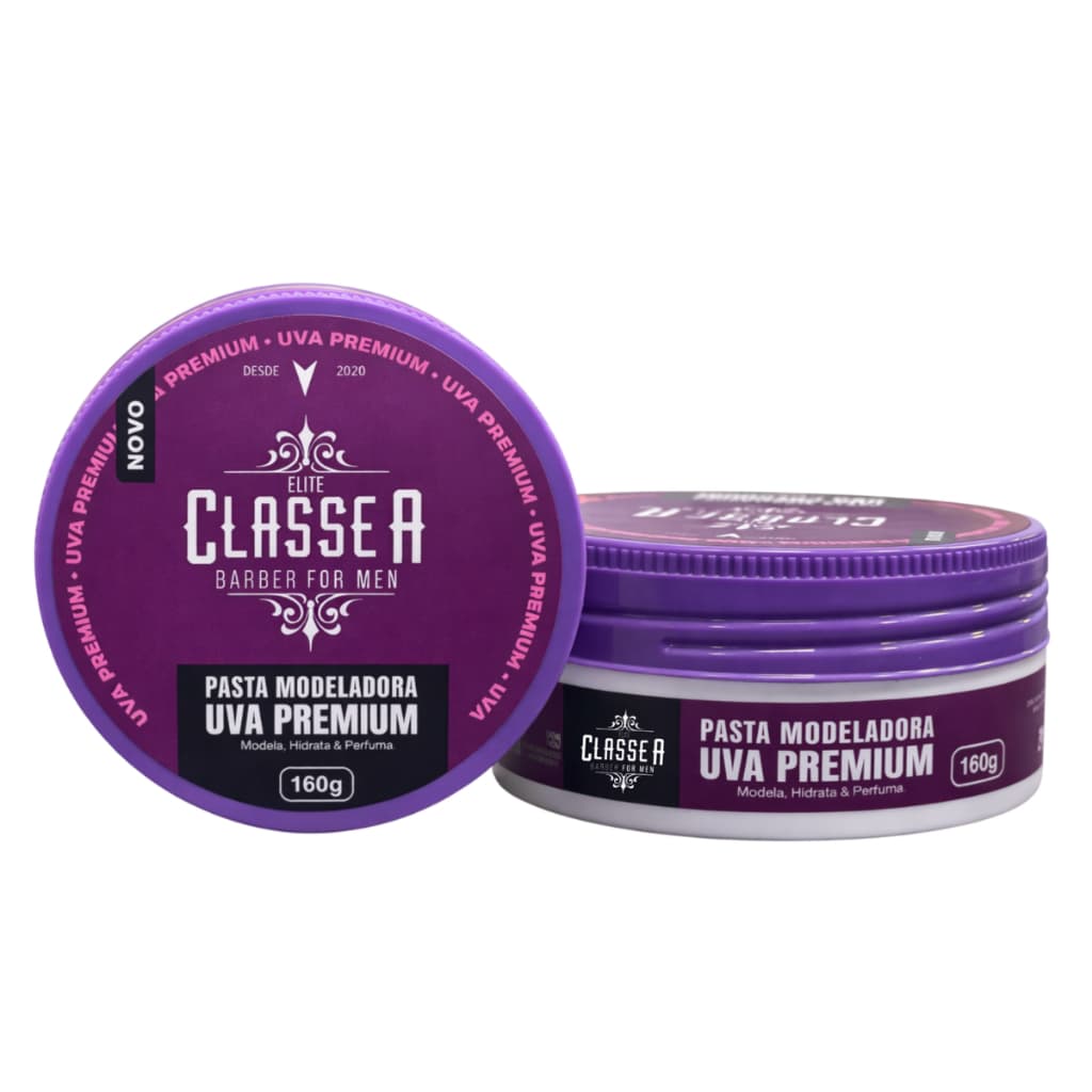 Pasta Modeladora Uva Premium Classe A Fixação e Brilho 160g