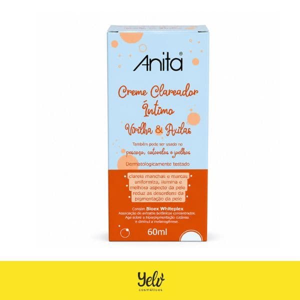 Creme Clareador Íntimo Virilhas e Axilas - Anita