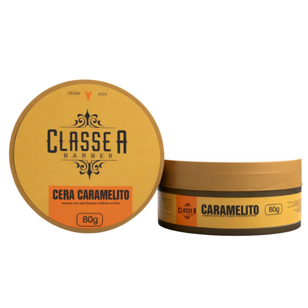 Cera Caramelito Classe A 80g Alta Fixação Modeladora Capilar