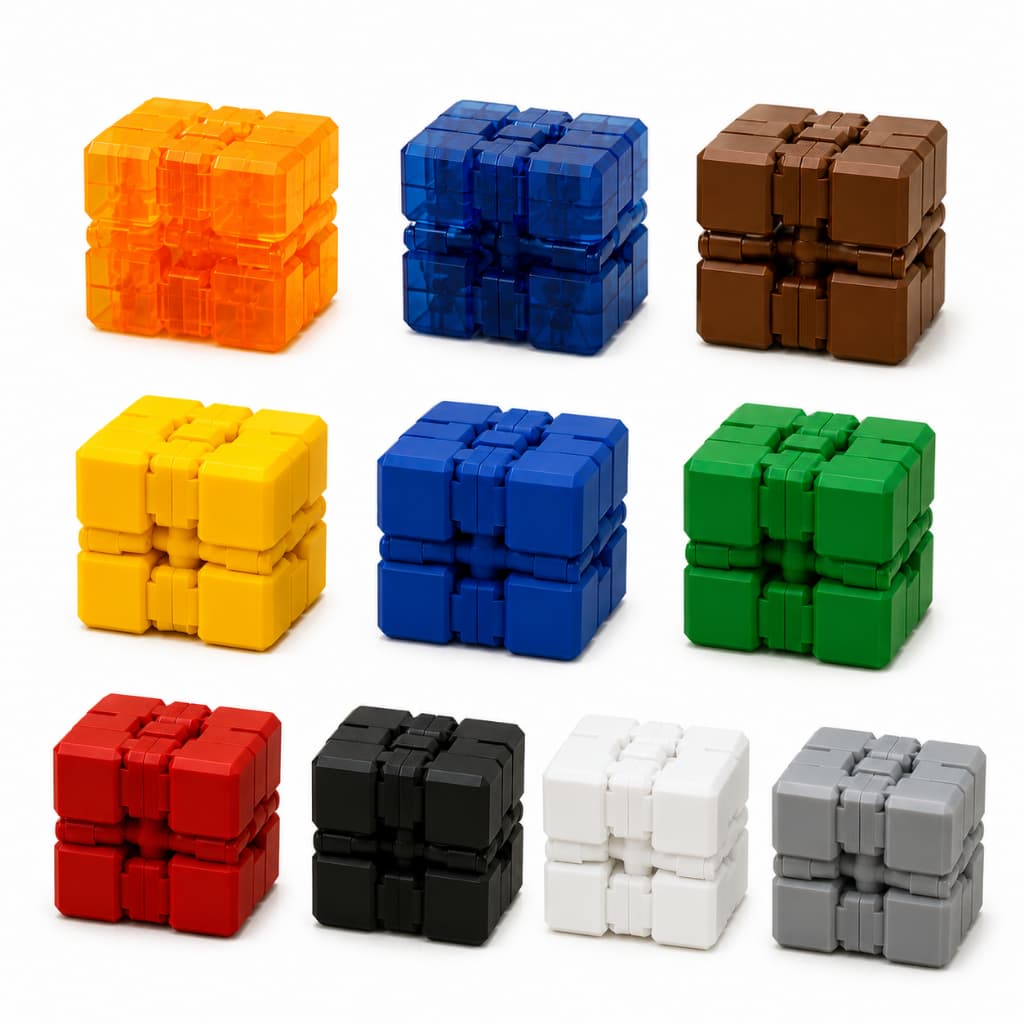 Cubo Infinito Anti Estresse Fidget Toy Sensorial Ansiedade Autismo TDAH Brinquedo Relaxante Infantil e Adulto