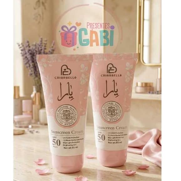 Protetor Solar Creme com fragrância Criarbelle Sunscreen Cream Spf 50