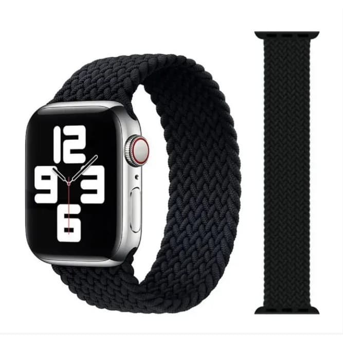Pulseira para Watch Nylon Loop Solo Elástica 38/40 M Preta