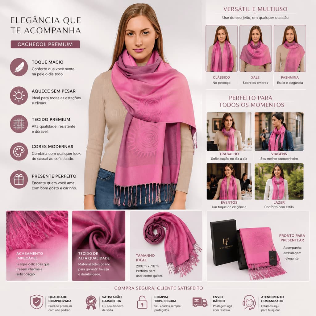 Cachecol lenço Outono Inverno Feminino/Masculino/Unissex Lenço Xale, Pashmina, Echarpe Estampa Em Xadrez envio imediato