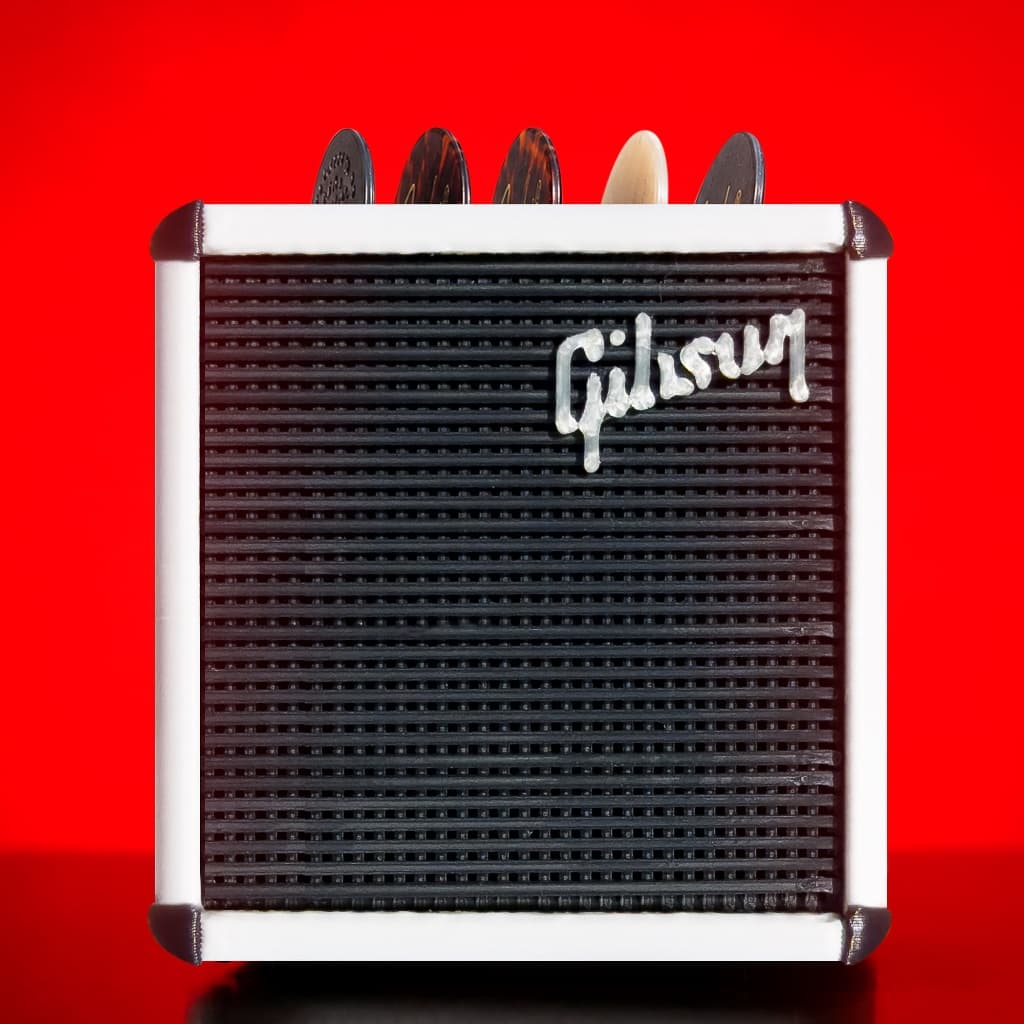 Suporte Porta-Palhetas Amplificador Gibson Guitarra-Baixo-Violão Decorativa