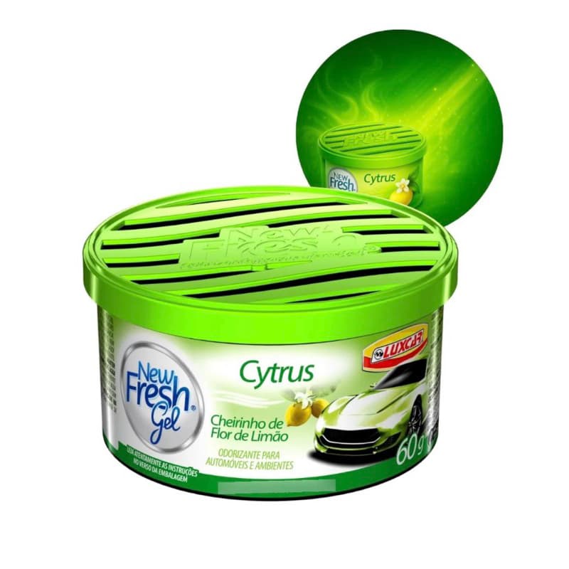 Odorizante cheirinho New Fresh Gel Cytrus 60g Luxcar
