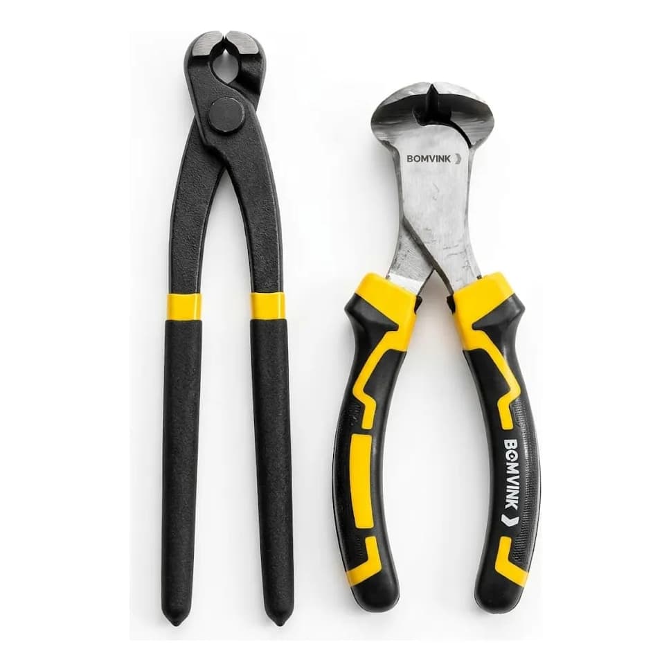 Kit Alicate Corte Frontal 6' + Alicate Turquesa Torquês 10' profissional