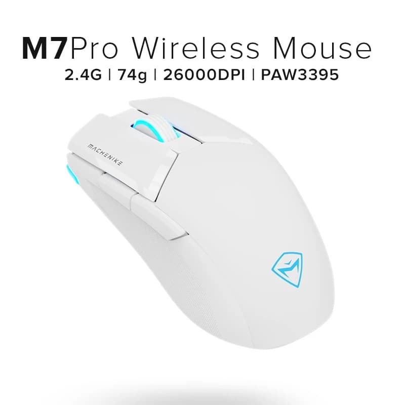 🖱️ Mouse Gamer M7 Pro Wireless PAW3395 , 26000DPI, Precisão Profissional e Máxima Performance