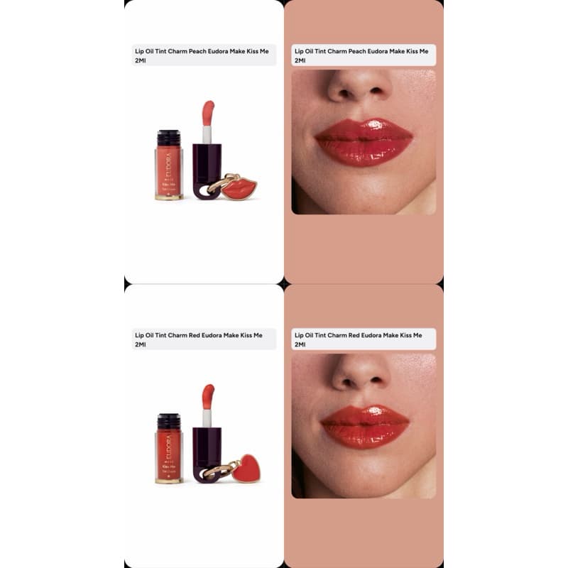 Lip Oil Tint Charm Eudora Make 2ml