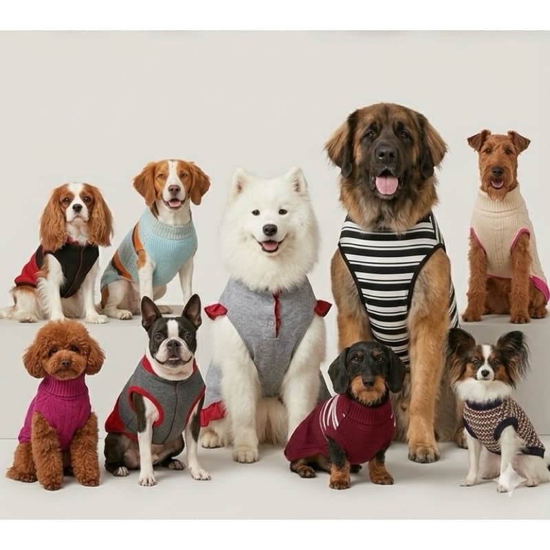 Kit 50 Roupinhas Pet SORTIDAS Roupa Para Cachorro Gato Tricot Malha Quentinha Inverno Pet Shop Revenda Atacado Lojista
