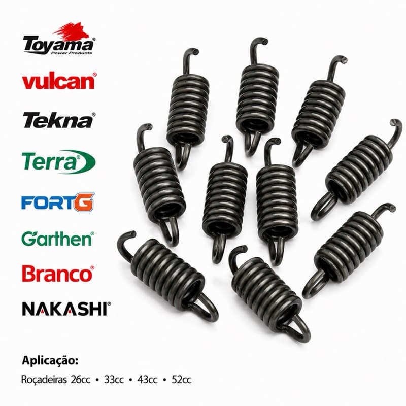 Kit 10 Molas da Embreagem Roçadeiras a Gasolina 33/43/52/63 cc Universal