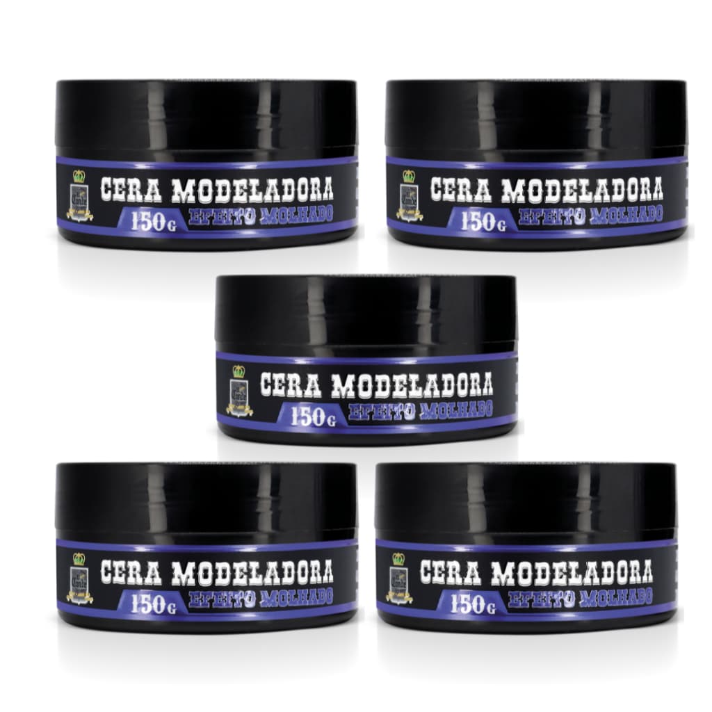 Kit Still Life Pomada Cera Modeladora Para Cabelo Efeito Molhado Extra Forte 150g 5 Unidades