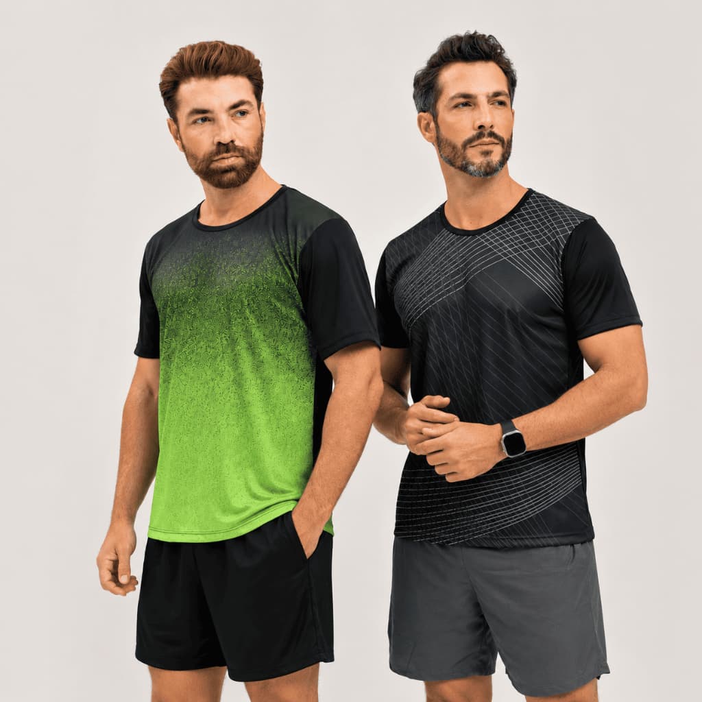 Kit 2 Camisetas Masculina Dry Fitness Treino Academia Corrida Leve Respirável
