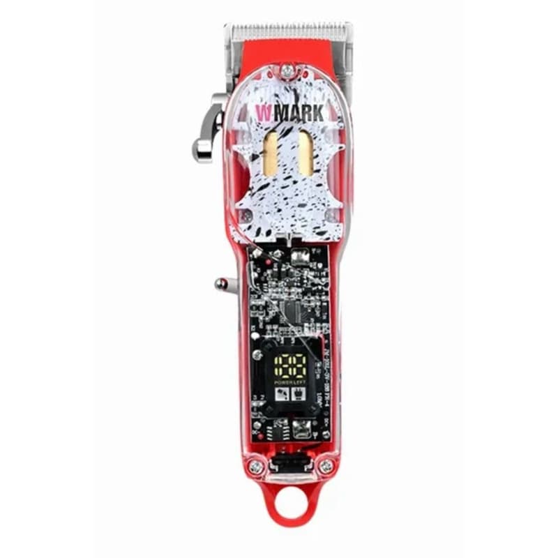 Máquina Wmark NG-409 Profissional Sem Fio Corte Degradê Fade Barber Premium