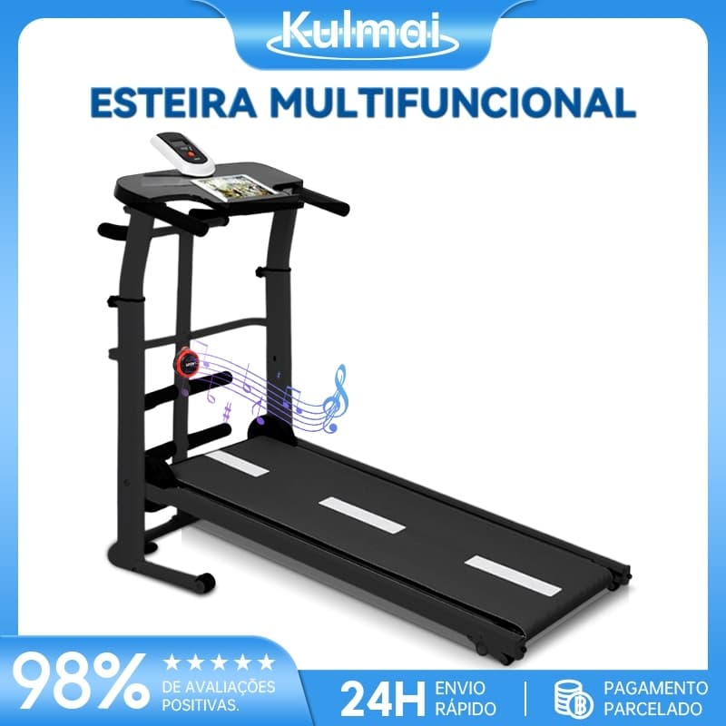 Esteira de Caminhada Mecânica Self Machine com Display suporta 120kg