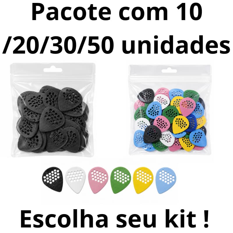 Kit Palhetas para violão guitarra  - Triângulo 1mm