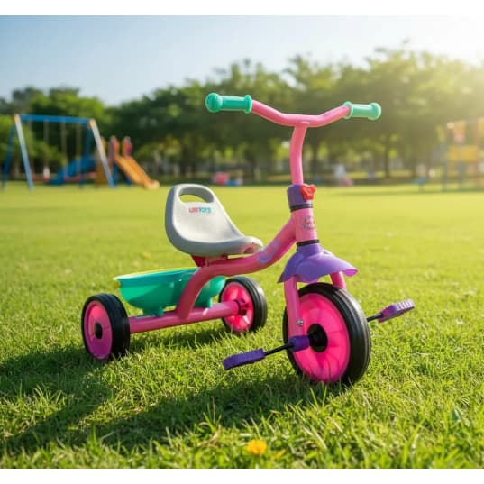 Velotrol Infantil Triciclo Criança Passeio Pedal Equilíbrio Menina Menino Rosa Azul Velocípede