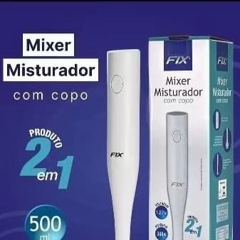 Mixer Misturador Fix, Mixer Portátil de Mão 127 V 300 W