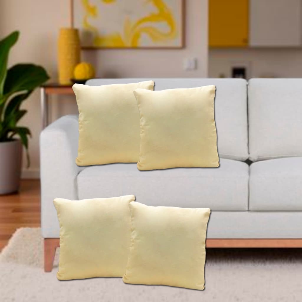 Kit com 4 Capas de Almofadas Decorativas Para Sofá Sala Quarto e Decoração 45x45cm