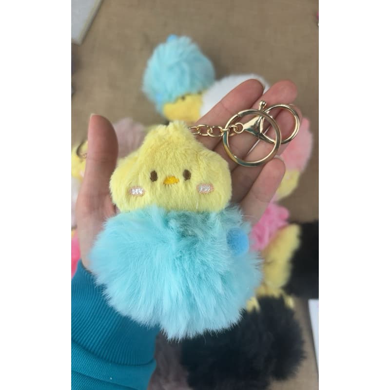 chaveiro pelúcia pintinho com Pompom