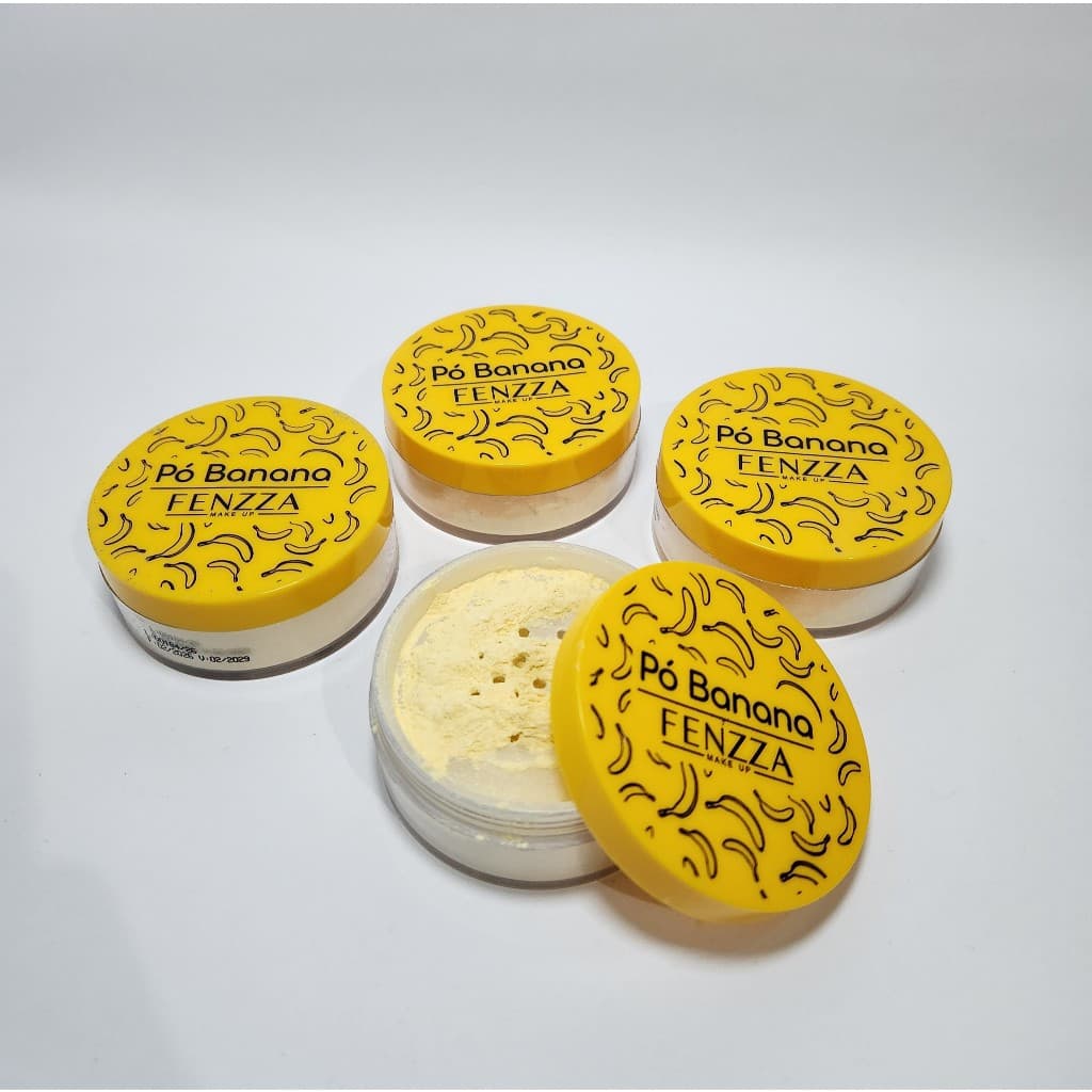 Pó Banana Pó Facial Ultrafino Fenzza Acabamento Matte