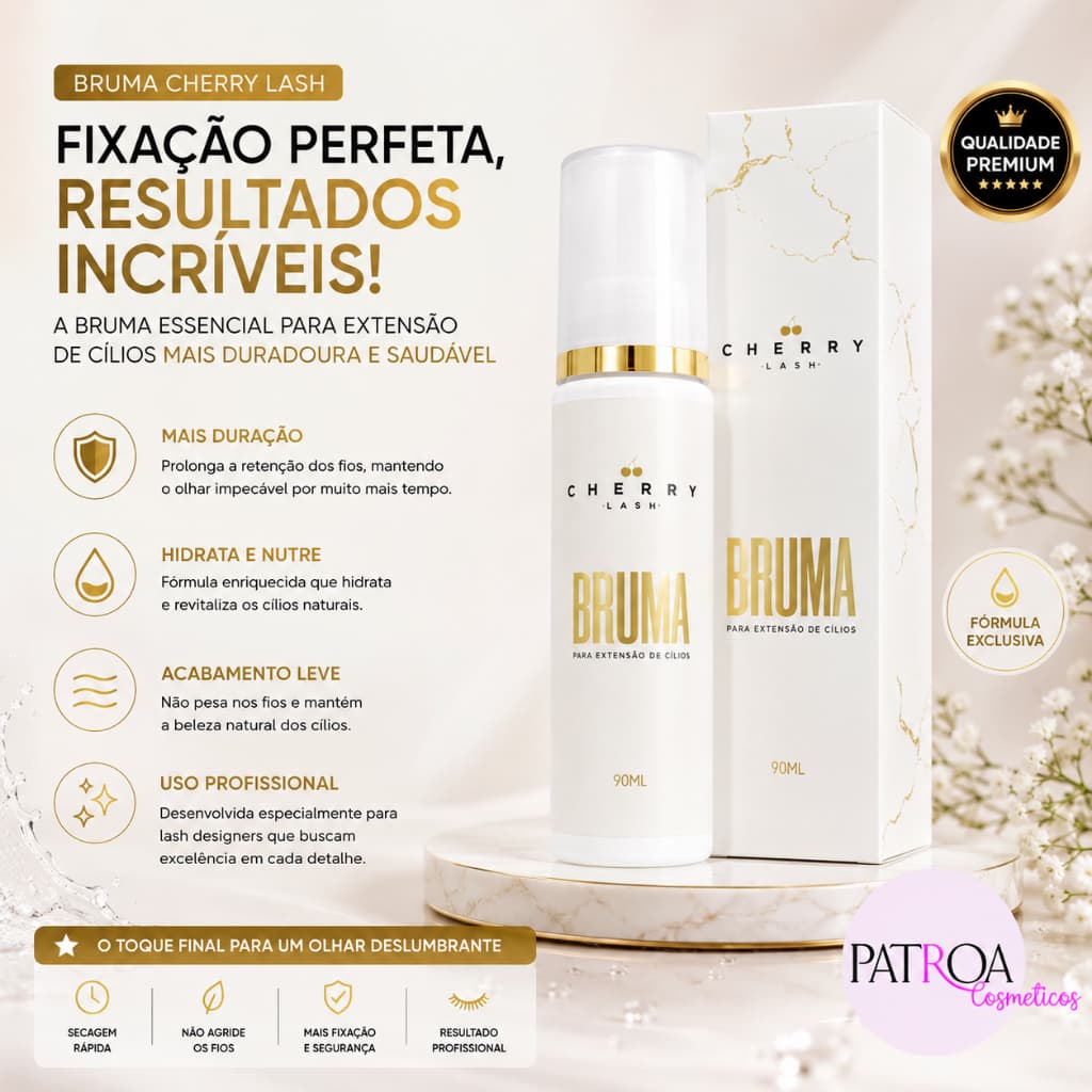 Bruma Cherry Lash Para Extensão De Cílios