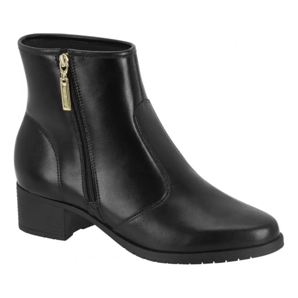 Moleca Bota 5346107 Feminina Salto Grosso Baixo Confortável CasuaL Country rodeio chique dia a dia
