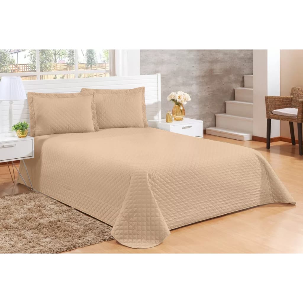 Cobre Leito Com Porta Travesseiro Debrum Solteiro - Cobre Leito Colcha Matelassê Jogo de Cama Qualidade