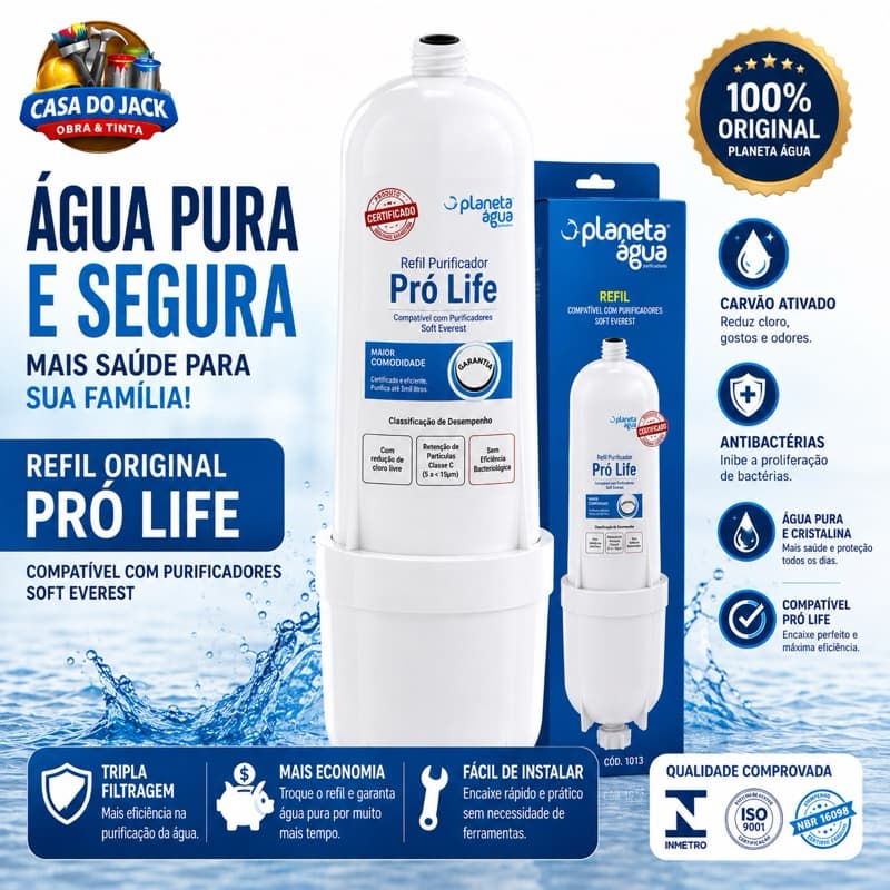 Refil Filtro Purificador Vela Pro Life 1013A Especial Soft Everest Planeta Água