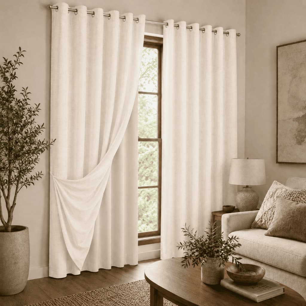 Cortina Blackout Com Linho 4,00 x 2,80 m Corta Luz em Elegante