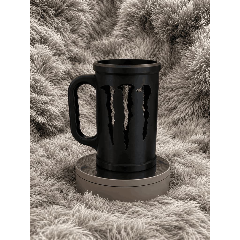 Kit Caneca Porta Lata Monster 3 em 1 Abridor + Chaveiro | Com Nome ou Sem Nome